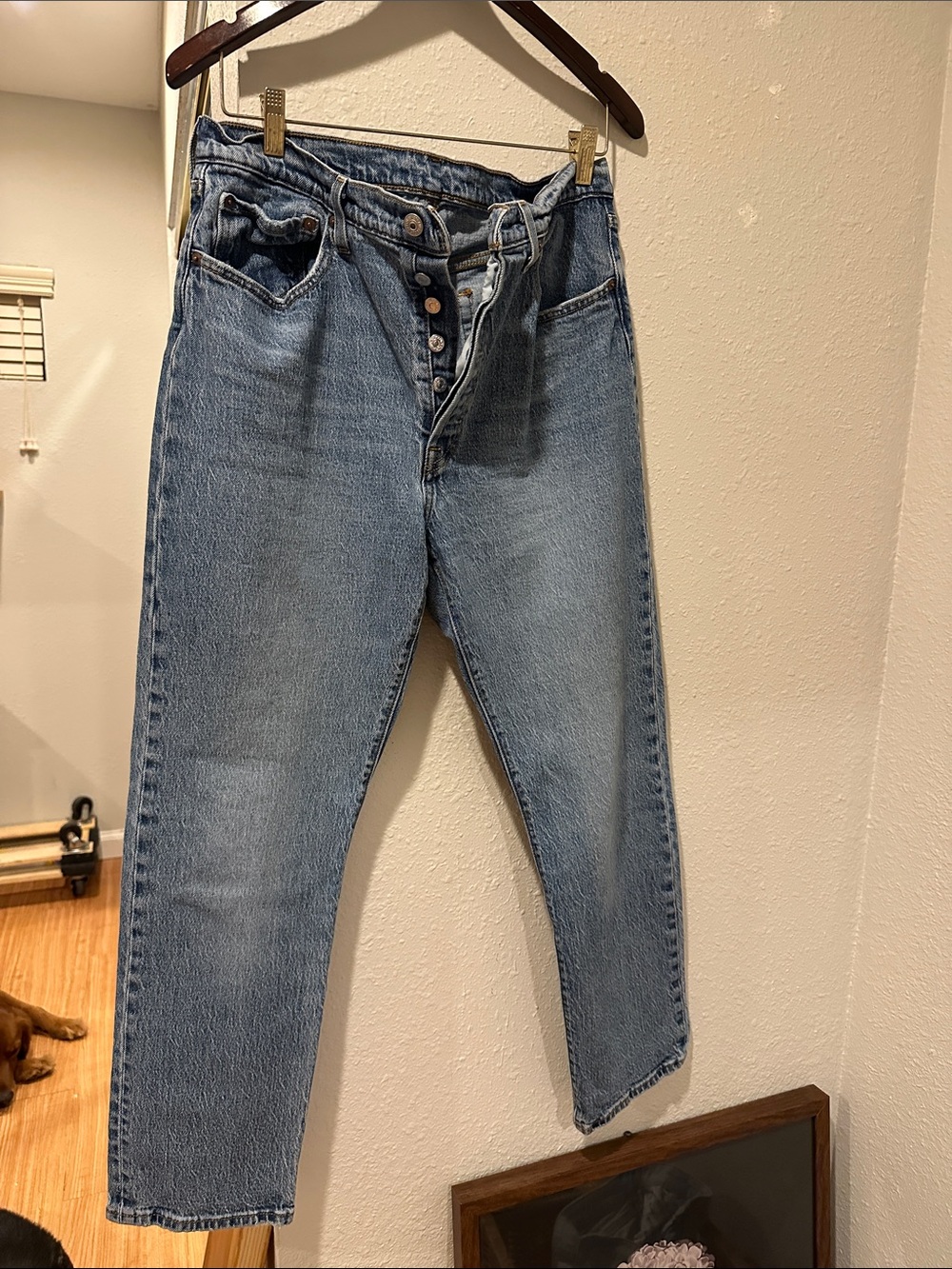 Levi's Women's Straight Leg Light Blue Denim Jeans